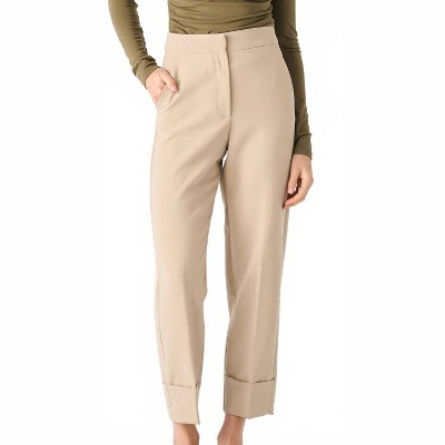 Women's Cuffed Straight Leg Pants - BLACK TAPE