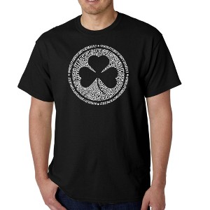 LA Pop Art Men's Word Art T-shirt - LYRICS TO WHEN IRISH EYES ARE SMILING - 1 of 4