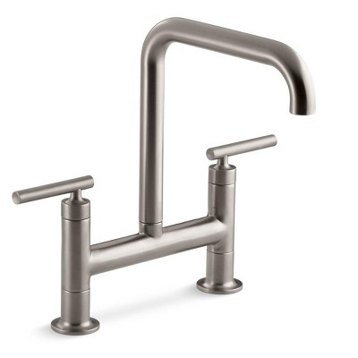 Purist® Two-Hole Deck-Mount Bridge Kitchen Sink Faucet With 8-3/8" Spout
