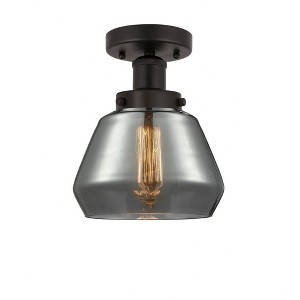 Fulton - 1 Light Semi-Flush Mount In Industrial Style-8.25 Inches Tall and 6.5 Inches Wide - 1 of 1