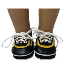 Doll Clothes Superstore Black Athletic Shoes Fits 18 Inch Girl Dolls Like American Girl Our Generation My Life Dolls - 1 of 4