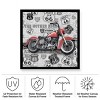 "Vintage Motorcycles On Route 66 6" Outdoor Canvas - 3 of 4