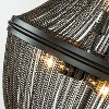 ALOADECOR 17 in. Modern And Contemporary 6-Light Matte Black French Empire Chainmail Chandelier - 4 of 4