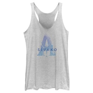 Women's Avatar Sivako Watercolor A Logo Racerback Tank Top - 1 of 4