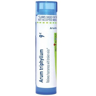 Arum Triphyllum 9C by Boiron Homeopathic Single Medicine For Cough, Cold & Flu  -  80 Pellet