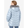 Woman Within Plus Size Midweight Down Puffer Coat - 3 of 4