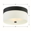 Crystorama Lighting Grayson 3 - Light Flush Mount in  Dark Bronze - 2 of 4