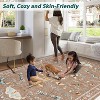 Insect Machine Washable Soft Area Rugs for Living Room, Low Pile Non Slip Bedroom Rug Under Bed Ultra-Thin Large Carpet for Dining Room - 3 of 4