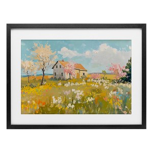 Stupell Industries Spring Barn Scene Framed Print Under Glass - 1 of 4