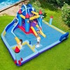 Costway Rocket Theme Inflatable Water Slide Park with 2 Slides Splash Pool - 2 of 4