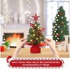 TackView Mini Christmas Tree with Top Star & Lights, Tabletop Artificial Christmas Tree with Red Berries & Pine Cones, for Holiday Decorations - 2 of 4
