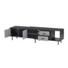GlasFlength TV Stands and Consoles, Stylish Entertainment Center for Living Room, Modern Design for Classic Interiors, Multicolored,70.8”*15.7”*17.7" - 2 of 4