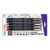 Pentel Arts Pointliner Pen, 0.5mm Tip, Assorted Ink Colors, 5-Pack - 2 of 2