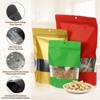 Unique Bargains Matte Metallic Aluminum Foil Zip Closure Food Storage Containers 60 Pcs - 3 of 4