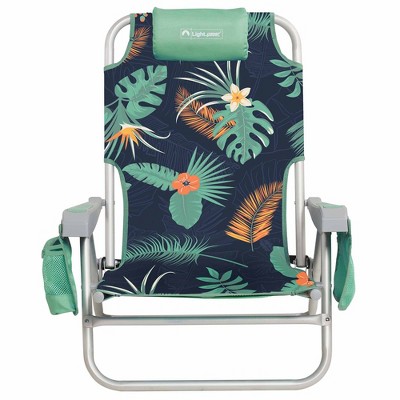 Lightspeed Outdoors Eco Ultimate Backpack Beach Chair Portable Seating Deep Tropics Target