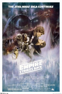 Trends International Star Wars: The Empire Strikes Back - The Saga Continues One Sheet Framed Wall Poster Prints