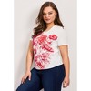 Avenue Women's Plus Size V-Neck Short Sleeve Graphic Tee - 4 of 4
