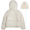 Jessica Simpson Big Girl's Iridescent Quilted Midweight Winter Puffer Coats - 2 of 4