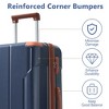 Whisen 3-Piece Expandable ABS Hardshell Luggage Suitcase Set with Double Spinner Wheels & TSA Lock (20"/24"/28") - 4 of 4