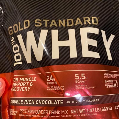 Optimum Nutrition Gold Standard 100% Whey Vanilla Ice Cream Protein Powder,  2 lbs - Fry's Food Stores
