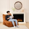 NicBex Suede Fabric Bean Bag Chair with High-Density Memory Foam,Cozy Lazy Sofa Chair,Modern Lounge Chair for Living Room - 2 of 4
