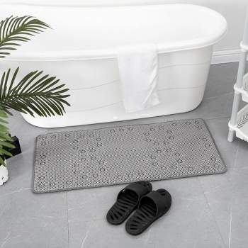 American Soft Linen Fluffy Foamed Non Slip Bath Rug, 21 In 32 In Bath Rugs  For Bathroom, 100% Polyester Bath Mat Rugs, Grey : Target
