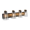 Artcraft Lighting Treviso 4 - Light Vanity in  Black/Brass - 2 of 3