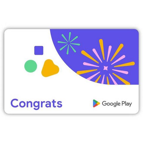 Google Play Congrats Gift Card (Email Delivery) - image 1 of 4