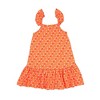 Strap Dress - Indian Flora Orange-Orange-5-6 years - 3 of 4