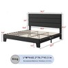 Upholstered Platform Bed Frame with Fabric Headboard - 4 of 4
