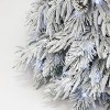 LuxenHome Pre-Lit Full Snowy Branches Artificial Pine Christmas Tree with Pinecones and Stand - 3 of 4