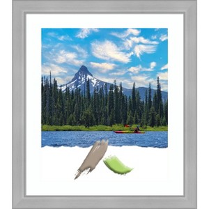 Amanti Art Vista Brushed Nickel Narrow Picture Frame - 1 of 4