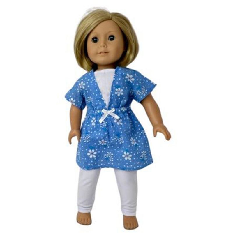 Doll Clothes Superstore Dress With Leggings Fits 18 Inch Girl Dolls Like American Girl Our Generation My Life Dolls, 2 of 5