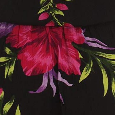 black - purple floral