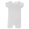 Hudson Baby Infant Boy Cotton Rompers 3pk, Milk Cookies - 3 of 4