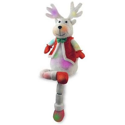 National Tree 34" Battery Operated LED Lighted Color Changing Reindeer Christmas Decor