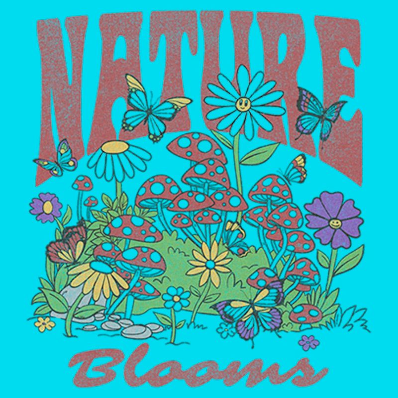 Girl's Lost Gods Nature Blooms Plants T-Shirt, 2 of 4
