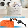 Unique Bargains Tear-Resistant Polyester Traveling Laundry Bag with Drawstring 2 Pcs - 4 of 4