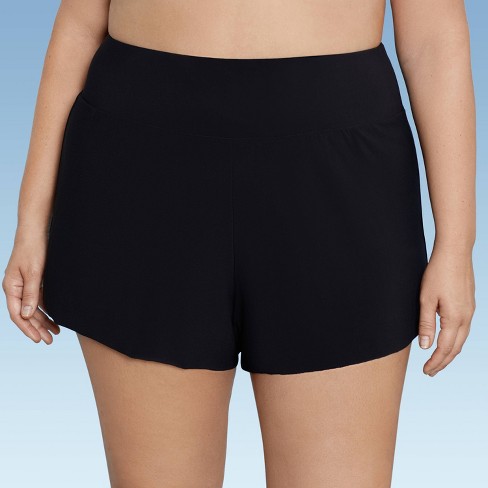 Women's Full Coverage High Waist Bikini Bottom - Kona Sol™ Black