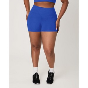 Hanes Moves Women's Bike Shorts, 3" Deep Royal XS - 1 of 4