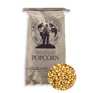 Grain Place Foods 25 lb Organic Yellow Popcorn Kernels Non-GMO - 1 of 4