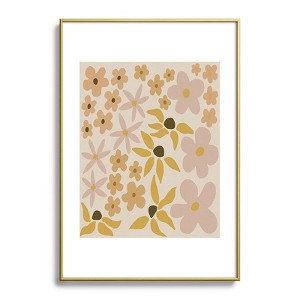 Urban Wild Studio black coffee morning tan Metal Framed Art Print - Deny Designs - 1 of 4