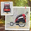 VYNXARIA Three-Wheel Bike Trailer for Kids Bicycle Cart for Two Children with 2 Security Harnesses & Storage - 2 of 4