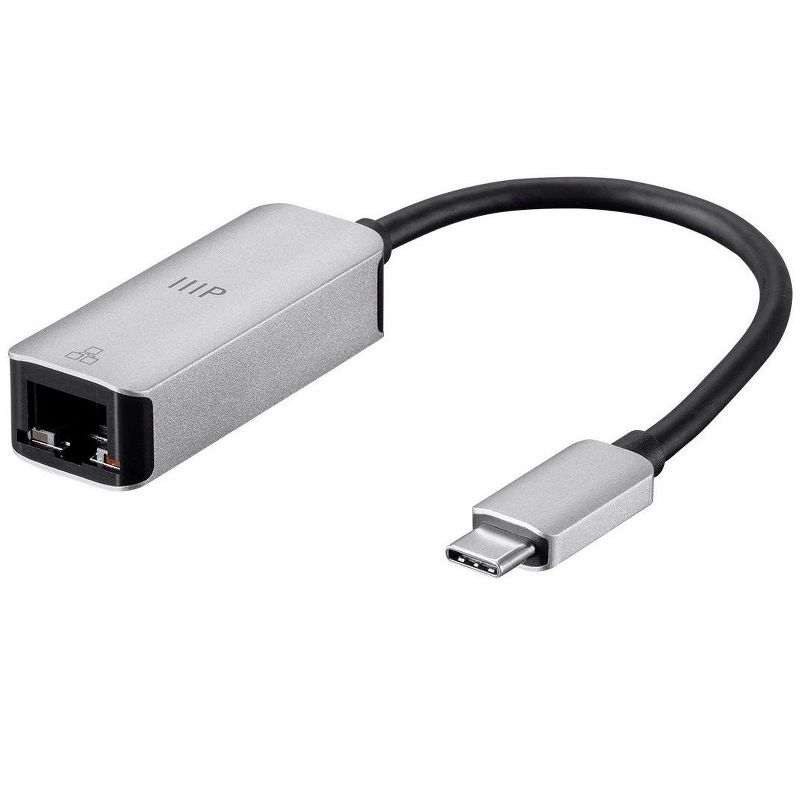 Monoprice USB-C to HDMI VGA USB 3.0 Gigabit RJ45 SD Card USB-C Data Port USB-C PD Dock Adapter, 100W, 2-Port, 4K@30Hz, with Folding Type-C Connector, 1 of 6