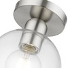 Livex Lighting Downtown 1 - Light Semi-Flush Mount in  Brushed Nickel - 2 of 4
