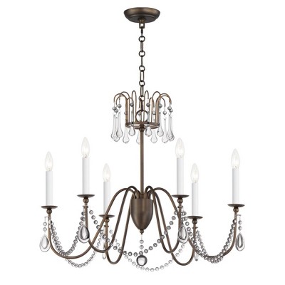 Maxim Lighting Plumette 6 - Light Chandelier in  Chestnut Bronze
