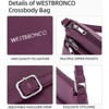 BEAFUP Women's Medium Crossbody Bag - A Stylish and Functional Shoulder Handbag with Multi-Zipper Pockets, Perfect for Everyday Use - 4 of 4