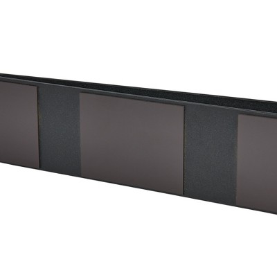 Black Metal Magnetic Paper Towel Holder with Dual Bars