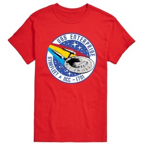 Men's - Star Trek - Enterprise Mission Patch Short Sleeve Graphic T-Shirt - 1 of 4