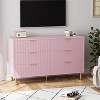Modern 3 Drawer Dresser for Bedroom with Gold Handle and Large Drawer - 4 of 4